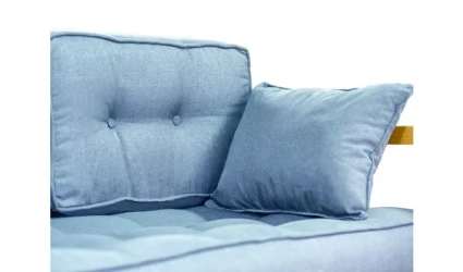 Диван трехместный DEmoku Д-3 небесно-голубой_натуральный