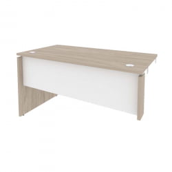 Стол-приставка левый к опорным элементам ОНИКС О.СПР-3.7Л Дуб Аттик/Белый / ONIX O.SPR-3.7L