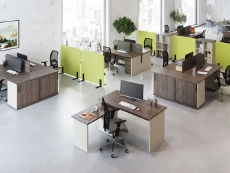 Экран на два стола New Line NLN36382103 Дуб шамони темный