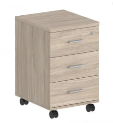 Тумба мобильная с тремя ящиками Sigma SG.611.OL.OL.M Дуб светлый
