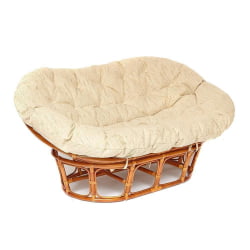 Кресло МАМАСАН/МАМАСАН 23/02 В /с подушкой/ подушка 182х119 см, 169х102х80 см, Когнаc (коньяк), ткань, Старт / MAMASAN/МАМАСАН W Cognac