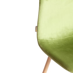 Металлический стул BREEZE (mod. JSC-58) Велюр/металл , 44 х 53 х 86 см, Green (зеленый) HLR54 / натуральный