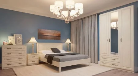 Тумба прикроватная Кантри 02 Слоновая кость