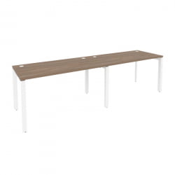 Рабочая станция на П-образном м/к ОНИКС О.МП-РС-2.3.7 Дуб Аризона/Белый / ONIX O.MP-RS-2.3.7