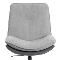 Кресло лаунж Космо велюр/букле/экокожа, ВТ шапе силвер/графит / Cosmo VT shape silver/графит