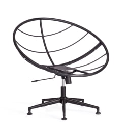 Кресло CЛОУДЕ рогожка/металл, 97х98х90-96см, коричневый, 3М7-147 / CLOUDE