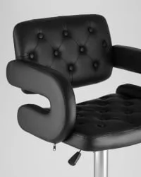 Барный стул Бентли PU-кожа Черный