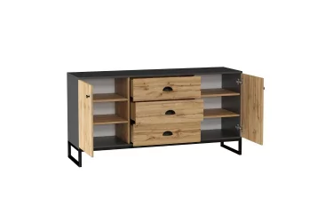 Комод Лофт ЛД.689.010.000 Дуб Вотан/Оникс Серый