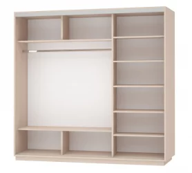 Шкаф-купе Экспресс Трио Элемент 1800х2200х Белый снег / 1800х2200h