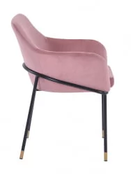Стул Сандра велюр Пыльно-розовый