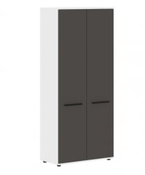 Шкаф с глухими дверьми ЕДИС ЕХCС 85.1 Мокко Черный Белый / EDIS EHCS