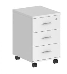 Тумба мобильная с тремя ящиками Sigma SG.611.WH.WH.M Белый