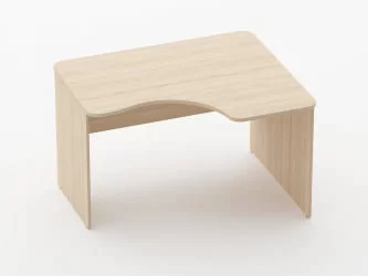 Стол угловой Глассй 1.14.12Пр Бук светлый / Glassy