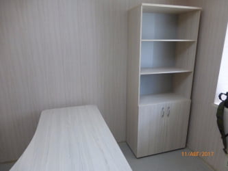 Шкаф высокий полуоткрытый Глассй 6.19.121 Дуб молочный / Glassy