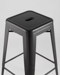 Стул барный Tolix Черный