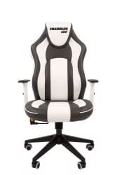 Кресло для геймеров CHAIRMAN GAME 23 Серый-белый