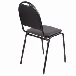 Офисный стул РС00Л кожзам Черный