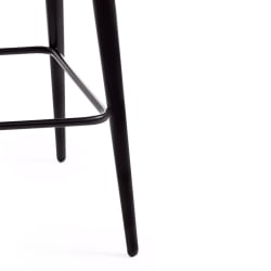 Барный стул CHILLY (mod.7095б) ткань/металл, 53х44х104 см, высота до сиденья 76 см, темно-серый barkhat 14/черный