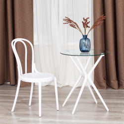 Стул THONET (mod. PL62) пластик, 42 x 52 x 89 см, White (Белый) 01