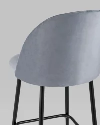 Стул полубарный Марсель ПЛ велюр Серый