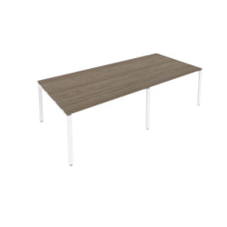 Переговорный стол (2 столешницы) Метал Сйстем Б.ПРГ-2.3 Вяз/Белый / Metal System