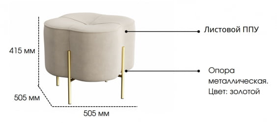 Пуф Кантри Ультра Минт