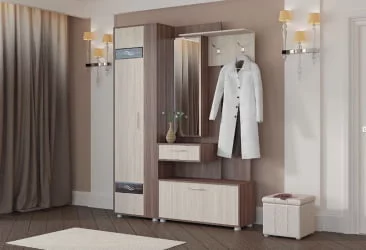 Прихожая в коридор современная Инфинити №1 Ясень шимо