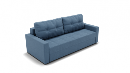 Диван Рио (ЗР) Цвет фасада: Голубой; Тип: Прямой; Материал фасада: Металл/Велюр