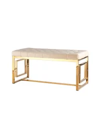 Банкетка БРУКЛИН велюр Бежевый