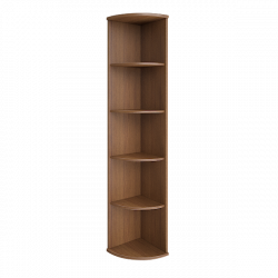 Стеллаж высокий угловой Рива А.УС-1 Орех Гварнери / Riva