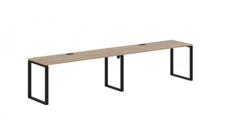 Бенч-система ЕДИС ЕКВСТ 3567 Дуб Денвер светлый Черный / EDIS EQWST