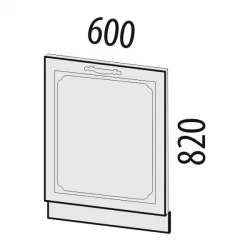 Панель для посудомоечной машины на 600 мм Милана 23.69 Сосна Астрид/Ваниль