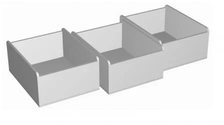 Ящики выкатные RooRoom VK-11с Серые