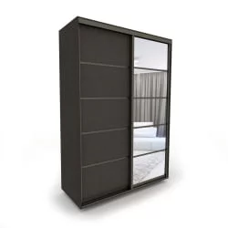 Шкаф-купе 2-х дверный Акцент-Квадро Д 1200х600  Венге/Бронза