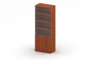 Шкаф-витрина с замком Танго Ш14з Орех