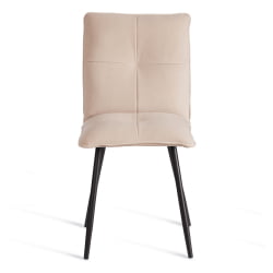 Мягкий стул Sweet LT, велюр, бежевый/черный, 7, 41х55х88 см