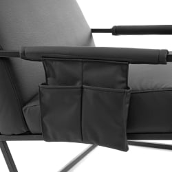 Кресло Чарли ЛУКС/Чарли Люкс экокожа , Шарп Черный, 70х80х82 см / Charli LUX/Чарли Sharp