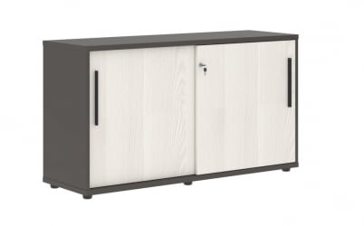 Шкаф с дверьми-купе ЕДИС ЕЛC 1343 Ясень Траун Черный Мокко / EDIS ELC