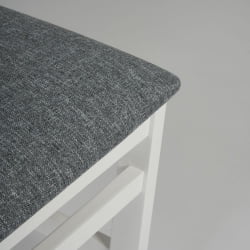 Стул SWEDEN Многослойная фанера, 41*40*99 см, white, ткань серая (16/1) разобранный