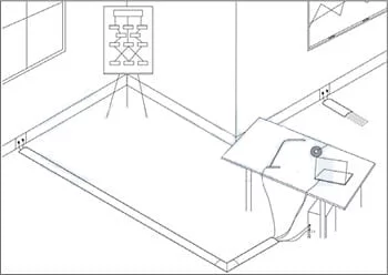 Фиксатор проводов напольный, прямой Deka 21.20 Фиксатор проводов напольный, прямой Deka 21.20