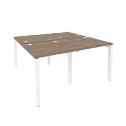 Рабочая станция на П-образном м/к ОНИКС О.МП-Д.РС-4.0.8 Дуб Аризона/Белый / ONIX O.MP-D.RS-4.0.8