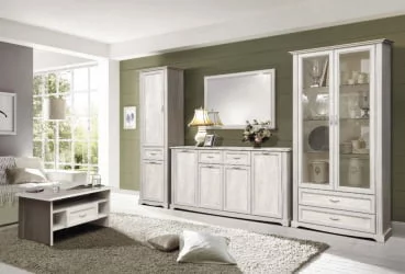 Письменный стол Сохо 32.29 Бетон пайн белый