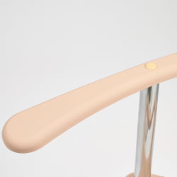 Вешалка для одежды напольная металлическая MASHA МДФ/металл, 30,5*41,5*84 см, пудра