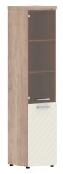 Шкаф колонка комбинированная с топом (левый) Торр ЛУКС ТЛХC 42.2 Л Дуб Каньон Латте / Torr LUX TLHC L