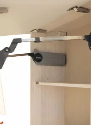 Шкаф-витрина Графит 74.09 Сосна Астрид /Ваниль