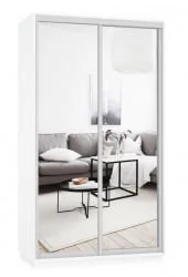 Шкаф-купе двухдверный Экспресс Дуо Экспенс 1200х2400h Белый снег