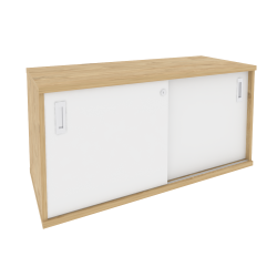 Тумба-купе сервисная ОНИКС О.ТК-11 Тиквуд Светлый/Белый / ONIX O.TK-11