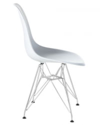 Стул обеденный ДОБРИН ДСР (ножки хром, цвет белый (В-02)) 4 шт / DOBRIN DSR (W-02))