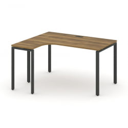 Стол эргономичный левый CОНCЕПТ CН.СА-001(Л) Сандал Янтарный Антрацит / CONCEPT CN.SA-001(L)