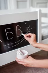 Съемный борт с грифельной доской RooRoom VK-5 Белый